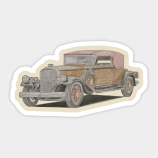 vintage car Sticker